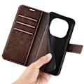 Miniatyrbillede 4 af 5: Til Xiaomi Redmi Note 14 Pro 5G Stand Case Anti-Scratch Kalvetekstur Læder Telefon Cover Multicolor Style G