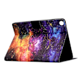 Pikkukuva 4 / 5: Samsung Galaxy Tab A9+ -koteloteline, kuvioitu tablettinahkakotelo automaattisella herätys-/lepotustoiminnolla Multicolor Nebula