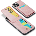 Miniatyrbillede 5 af 5: FIERRE SHANN iPhone 16 Pro Etui Kortholder Støtteben Læder RFID-blokering Bagcover Multicolor Style F