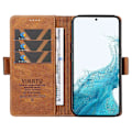 Miniatyrbillede 2 af 5: YIKATU YK-005 Til Samsung Galaxy S21 FE 5G Stand Wallet Case Hud-berørings Læder Telefon Cover Multicolor Style C