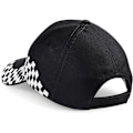 Miniatyrbillede 2 af 4: Beechfield Unisex Grand Prix Baseball Cap Én Størrelse Sort Black Black One Size