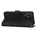 Miniatyrbilde 3 av 5: DIERFENG DF-03 for Oppo A78 5G Lær Telefonveske Linjer Avtrykk Deksel med Stativ Lommebok Multicolor Style D