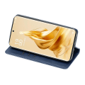 Miniatyrbilde 3 av 5: For Oppo A58 4g Deksel Lær Kalveskinntekstur Magnetisk Lukking Telefondeksel Sapphire
