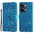 Pikkukuva 1 / 5: OnePlus Nord 3 5G/Ace 2V Auringonkukka Kuvioitu PU Nahkakansi Lompakko Jalustalla Puhelinkotelo Multicolor Style D