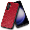 Pikkukuva 1 / 5: Samsung Galaxy S23 Fe Retro -puhelinkotelo, PU-nahkapäällysteinen TPU+PC, liukumaton ote Red
