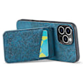 Miniatyrbillede 4 af 5: FIERRE SHANN iPhone 16 Pro Etui Kortholder Støtteben Læder RFID-blokering Bagcover Multicolor Style C