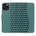 Miniatyrbild 5 av 5: För iPhone 15 Pro Skal PU Läder Präglat Ställ Plånbok Telefonfodral Multicolor Style E