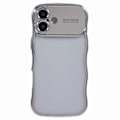 Pikkukuva 3 / 5: iPhone 16 -kotelo, galvanoidulla kiharakehyksellä, TPU, kirkas puhelinkuori Multicolor Style A