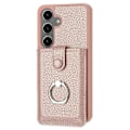 Pikkukuva 2 / 5: Samsung Galaxy S24+ -kotelo, korttipaikat, nahkainen takakansi ja rengastuki Multicolor Style A