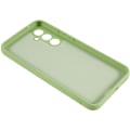 Miniatyrbild 4 av 5: För Samsung Galaxy S23 Fe Fiberfoder Gummibelagt Tpu- cover anti-scratch case Matcha Green