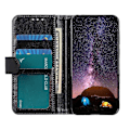 Miniatyrbild 5 av 5: PU Läder Plånboksfodral Skyddsfodral med Ställ för iPhone 13 mini Multicolor Style A