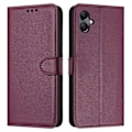 Pikkukuva 1 / 5: Samsung Galaxy A06 Lompakkokotelo Nahkainen Jalustakansi Hihnalla - Musta Multicolor Purple