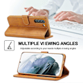 Miniatyrbillede 3 af 5: LC.IMEEKE Wallet Design Læder Shell Telefon Stand Cover Case til Samsung Galaxy S21 FE Multicolor Style D