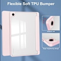 Pikkukuva 5 / 5: Kirkas takakansi Samsung Galaxy Tab A9+ PU+TPU+Akryyli tablettikotelolle kynäpaikalla Multicolor Style F
