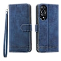 Miniatyrbilde 1 av 5: DIERFENG DF-03 for Oppo A78 5G Lær Telefonveske Linjer Avtrykk Deksel med Stativ Lommebok Multicolor Style C