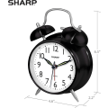 Miniatyrbild 5 av 5: Twin Bell Väckarklocka - Högt alarm - Perfekt för tunga sovandes - Batteridriven Quartz Analog klocka