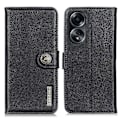 Miniatyrbillede 1 af 5: KHAZNEH Stødsikkert etui med koskindstekstur i PU-læder til Oppo A78 4G, stander og pung Multicolor Style C