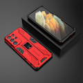 Pikkukuva 5 / 5: Iskunkestävä PC+TPU-yhdistelmäsuojakuori jalustalla Samsung Galaxy S21 Ultra 5G:lle Multicolor Style C
