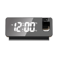 Miniatyrbild 1 av 5: Digital LED-projektion Väckarklocka Bordsklocka Sovrum Sängklocka Sovtimer Stor takklocka