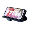 Miniatyrbild 3 av 5: För Samsung Galaxy F34 5g/m34 5g Imprinted Lines Stand Cover Anti-drop Pu Läder Phone case Blue
