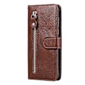 Miniatyrbillede 3 af 5: Foldbart PU Læder Telefonetui med Lynlåslomme Design Wallet Case med Justerbart Stativ til Samsung