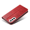 Miniatyrbild 4 av 5: Fallsäkert phone case för Samsung Galaxy S21 Fe 5g , Pu läder plånboksställ Business Style Cover Red