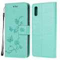 Miniatyrbillede 1 af 5: Præget Sommerfugl Blomst Læder Wallet Stand Telefon Cover til Samsung Galaxy Xcover 5 Multicolor Style E