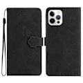 Pikkukuva 1 / 5: iPhone 12 Pro Max 6,7 tuuman kukkakuvioinen puhelinkotelo PU-nahkainen lompakkokotelo jalustalla Multicolor Style E