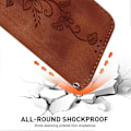 Miniatyrbillede 4 af 5: Til Samsung Galaxy S23 FE Præget Lily Blomst Smartphone Etui PU Læder Standpung Cover Multicolor Style E