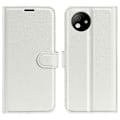 Miniatyrbillede 1 af 5: Til ZTE Blade A35 Lite Etui Litchi Tekstur Stødsikkert Læder Wallet Telefon Cover - Grøn Multicolor White