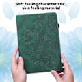 Miniatyrbild 4 av 5: För Amazon Fire Max 11 Pu Läder Case Korthållare Mönstertryckt Stativ Cover Green