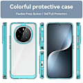 Pikkukuva 2 / 5: Honor Magic7 5G -kotelo TPU+akryyli Suojaava Läpinäkyvä Puhelinkuori Multicolor Transparent Blue