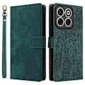 Miniatyrbillede 1 af 5: Til ZTE Blade V70/nubia V70 Wallet Case RFID-blokering PU Læder Cover Stand View- Multicolor Green