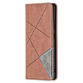 Miniatyrbillede 2 af 5: Geometrisk Mønster Læder Stand Case med Kortlommer til Samsung Galaxy A32 4G (EU Version) Multicolor Style F