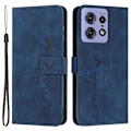 Pikkukuva 1 / 5: Motorola Edge 50 Pro 5G -kotelo, naarmuuntumaton PU-nahkainen jalustallinen puhelinkuori Multicolor Style D