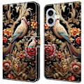 Pikkukuva 1 / 5: iPhone 16 Plus -kotelo PU-nahkainen lompakkokotelo seisontatoiminnolla Multicolor Style F