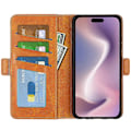 Miniatyrbillede 2 af 5: For iPhone 16 Etui Folio Flip Læder Wallet Stand Telefon Cover Multicolor Style D