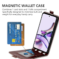 Pikkukuva 4 / 5: Motorola Moto G13 4G/G23 4G pystysuuntainen PU-nahkakansi, iskunkestävä korttipidike puhelinkotelo Multicolor Style D