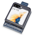 Miniatyrbillede 2 af 5: LC.IMEEKE PU læder telefoncover med RFID-blokering og kortslot til Samsung Galaxy Z Flip5 5G Multicolor Style A