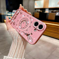 Pikkukuva 4 / 5: iPhone 16 Magneettikotelo Tähtikuu-kuvio Strassikoriste TPU+PC Puhelinkuori Multicolor Style C