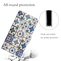 Miniatyrbillede 5 af 5: Til Iphone 15 Plus Folio Pu Læder Stand Wallet Case Mønster Print Telefon Cover Med Rem Retro Totem