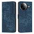 Miniatyrbillede 1 af 5: Stand Case til Xiaomi Poco F7 Pro 5G/ F7 Ultra 5G/ Redmi K80 5G/ K80 Pro 5G med prægede linjer i læder Multicolor Sapphire