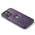 Pikkukuva 5 / 5: iPhone 15 Pro -kotelo, logolla, iskunkestävä PU-nahka+PC+TPU-suojus Multicolor Style D