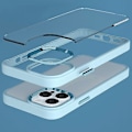 Miniatyrbild 3 av 5: För iPhone 15 Pro Godisfärg Hög Transparens TPU+PC Mobilskal Hudvänligt Baksida Multicolor Style C