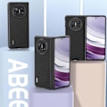 Miniatyrbillede 4 af 5: Ægte lædercover med litchi-tekstur til Huawei Mate X5 - Ko læder + PC Multicolor Style A