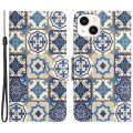 Miniatyrbillede 1 af 5: Til Iphone 15 Plus Folio Pu Læder Stand Wallet Case Mønster Print Telefon Cover Med Rem Retro Totem