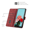 Miniatyrbild 5 av 5: För TECNO Camon 30 Pro 5G Telefonskal Linjer Präglat Anti-Rep PU Läder Ställfodral Multicolor Style C