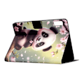 Miniatyrbild 4 av 5: Stativfodral med mönstertryck i läder för Lenovo Tab M9 TB-310FU med automatisk väckning/viloläge Multicolor Sakura Panda