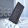 Miniatyrbild 5 av 5: För Samsung Galaxy Z Fold5 5g Kickstand Vikbart phone case Cross Texture Kohud Läder+PC cover Blue