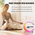 Miniatyrbild 4 av 5: Smart Sound Machine Wake Up Light Väckarklockor Smart Bordslampa Kontroll Med App, 15W Snabb Trådlös Laddare Med Bluetooth Audio Väckarklocka För Vuxna White